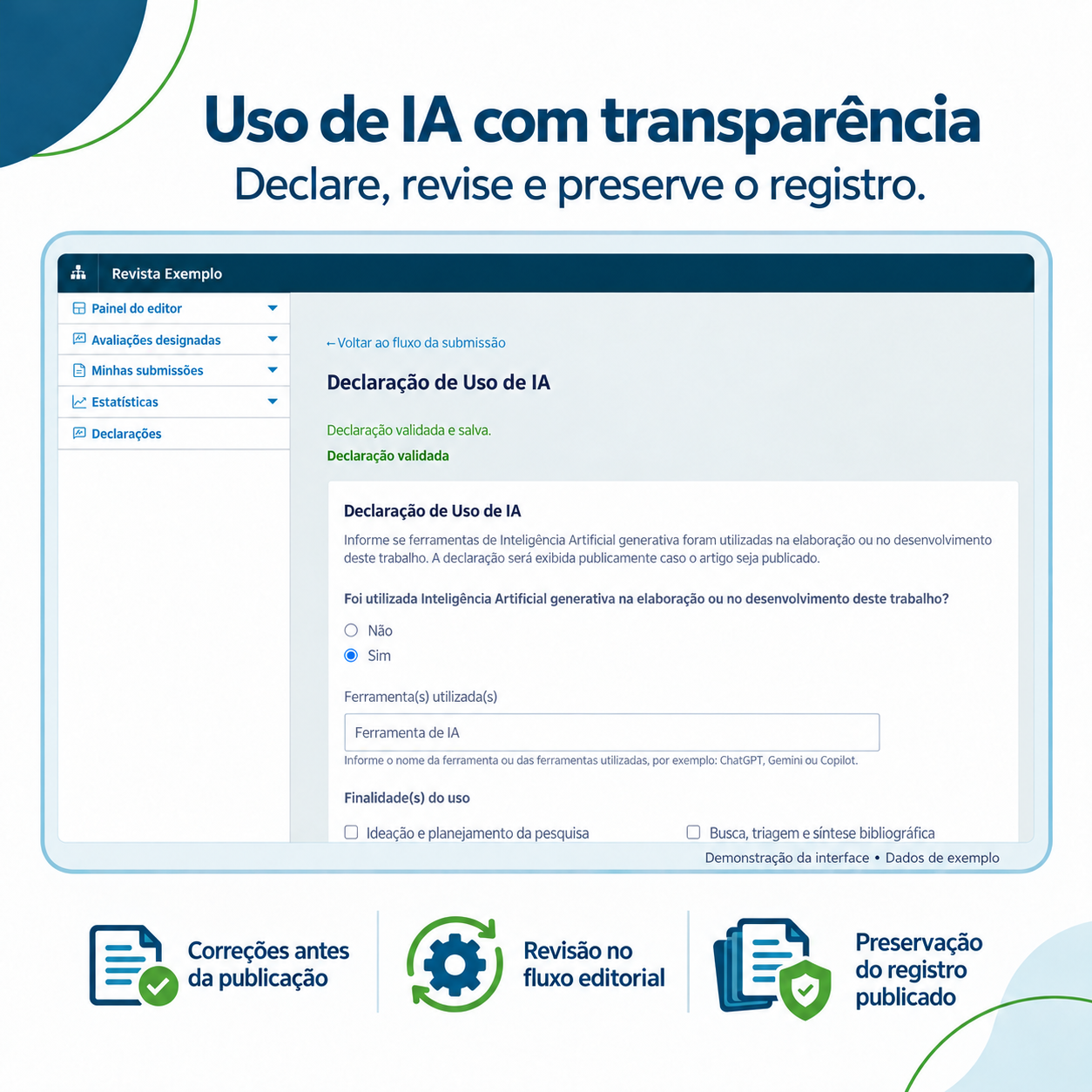 Plugin Declaração de Uso de IA para OJS - imagem 2