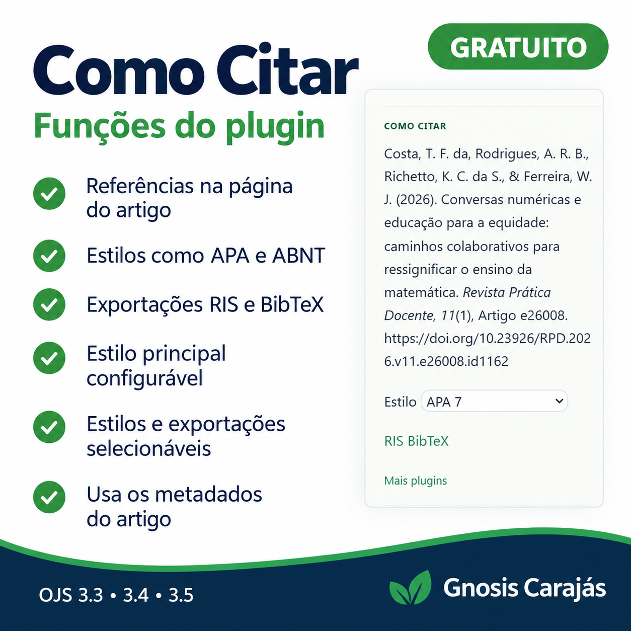 Plugin Como Citar para OJS - imagem 2