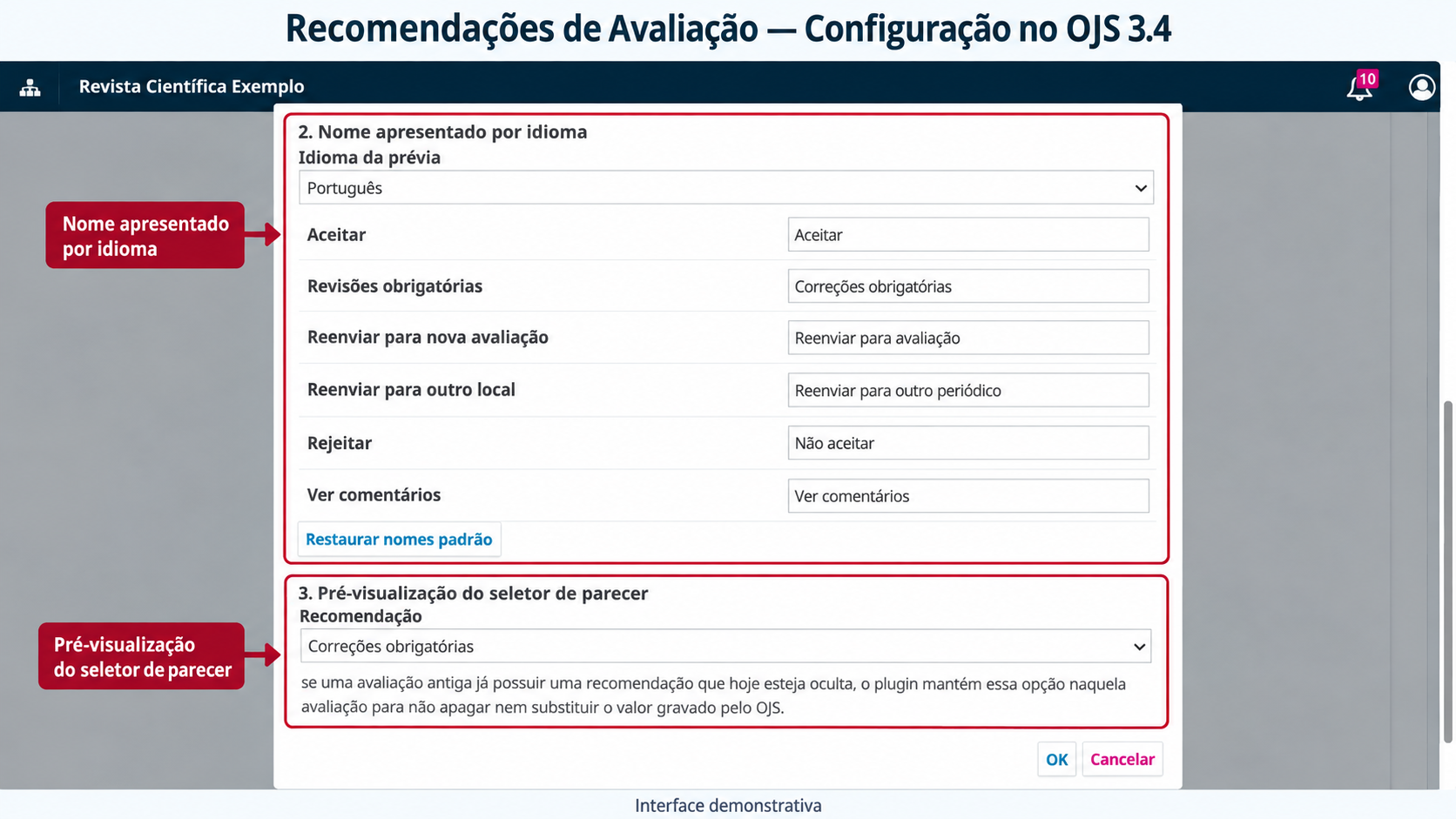 Plugin Recomendações de Avaliação para OJS - imagem 3